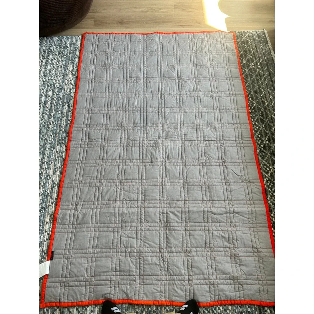 Boise‎ State Broncos Quilt Throw Blanket Orange Blue 54x84 Logo Chair Inc NCAA